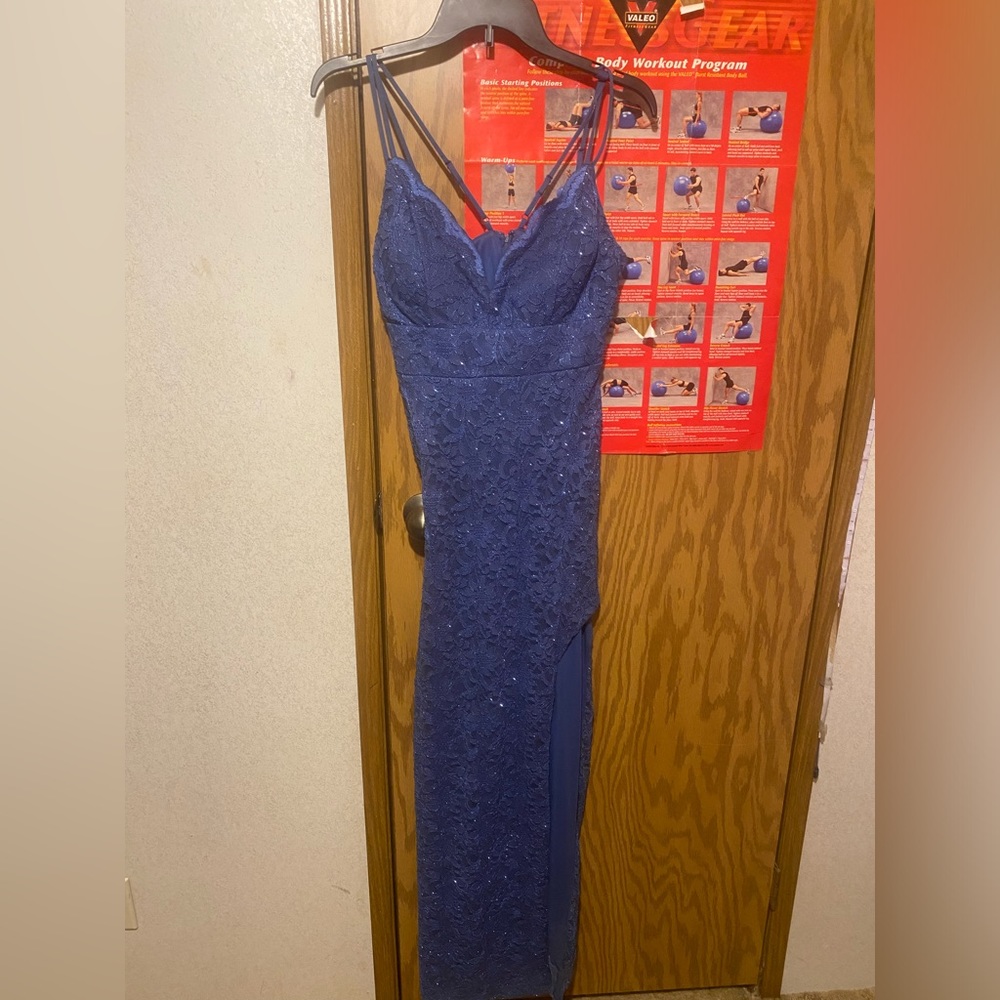 Sparkly Blue Prom Dress